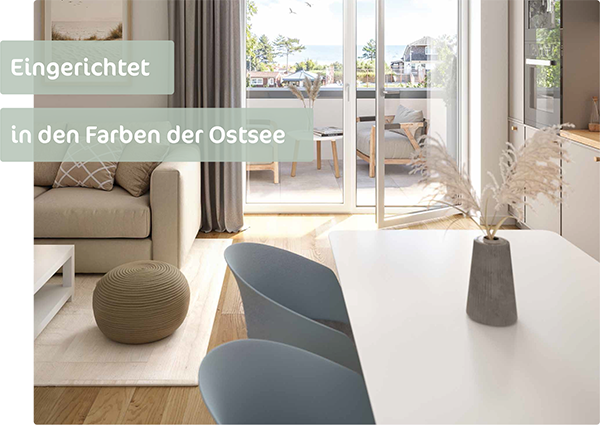 Einrichtung Ferienwohnung DünenHaus DAHME Ostsee