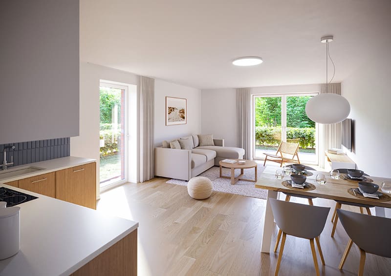 Wohnbereich Ferienwohnung Nordsee