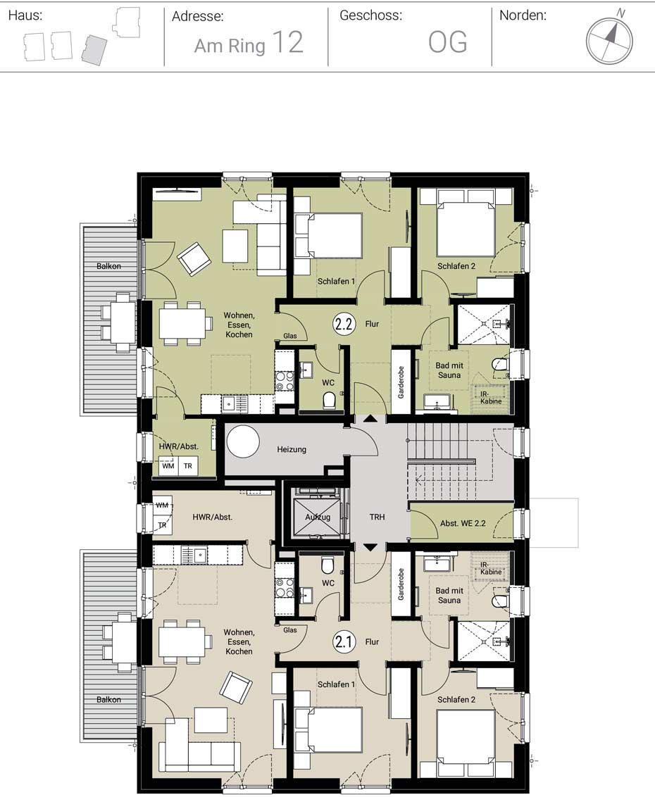 Buy holiday flat Baltic Sea Kellenhusen house 2 upper floor floor plan