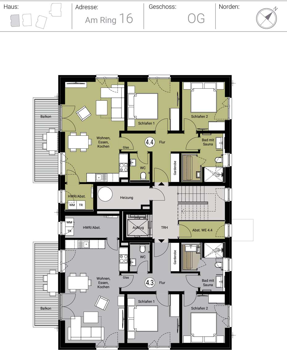 Buy holiday flat Baltic Sea Kellenhusen house 4 upper floor floor plan