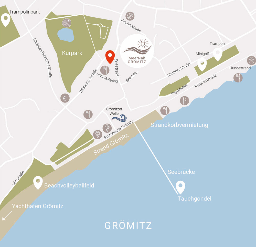 Buy holiday flat Baltic Sea micro location