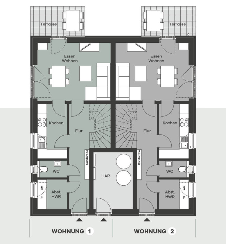 Ferienwohnung kaufen Kellenhusen Grundriss EG