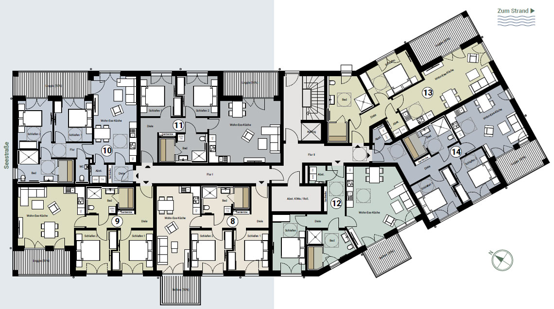 Buy holiday flat Baltic Sea Kellenhusen upper floor