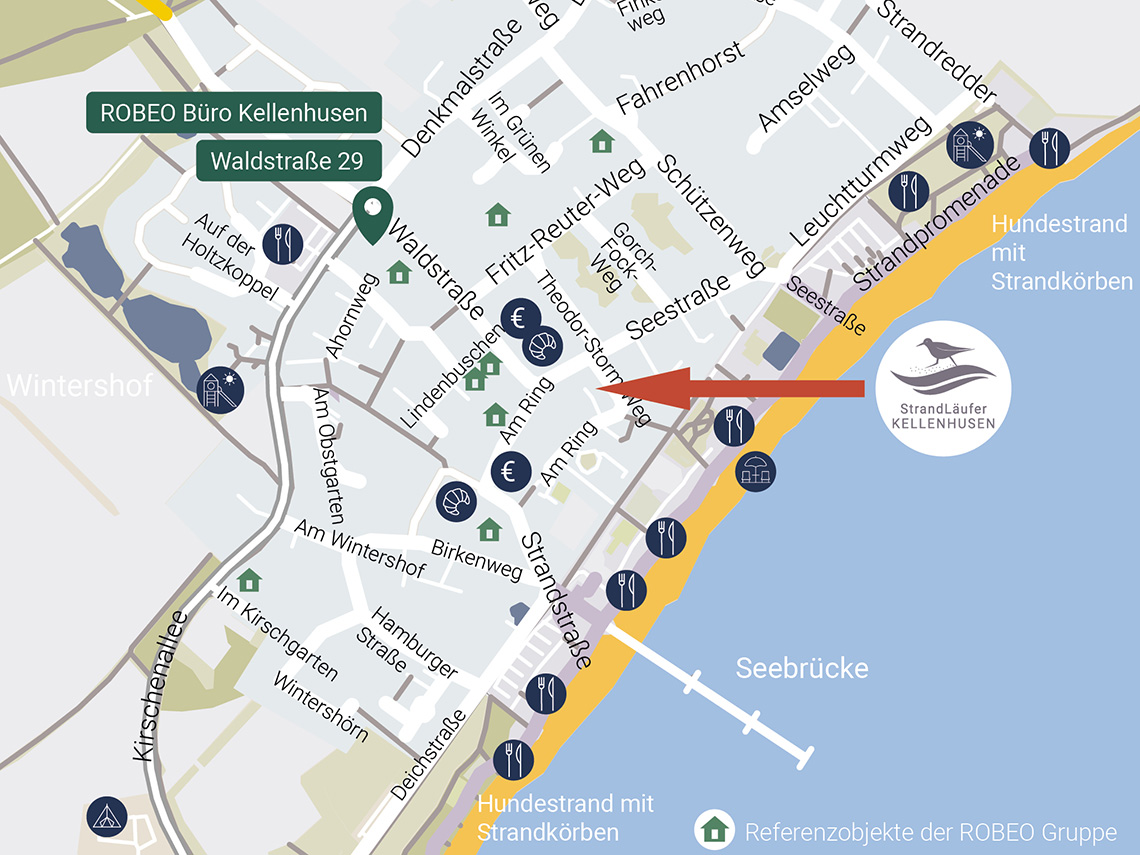 Buy holiday flat Kellenhusen Baltic Sea micro location