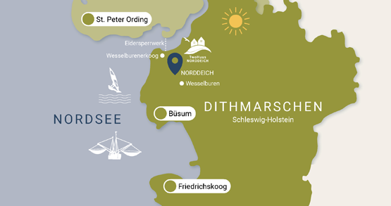 Buy holiday flat North Sea location