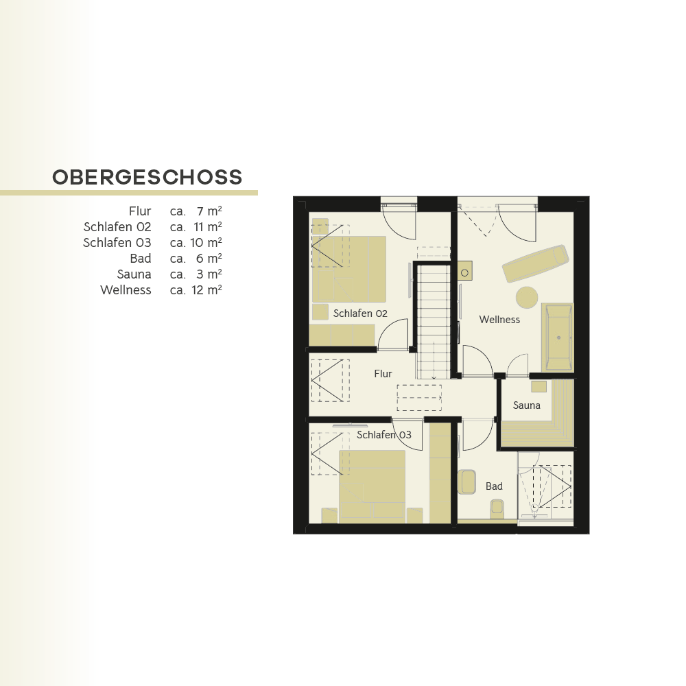 Ferienhaus kaufen Rügen Haus 2 Grundriss Obergeschoss