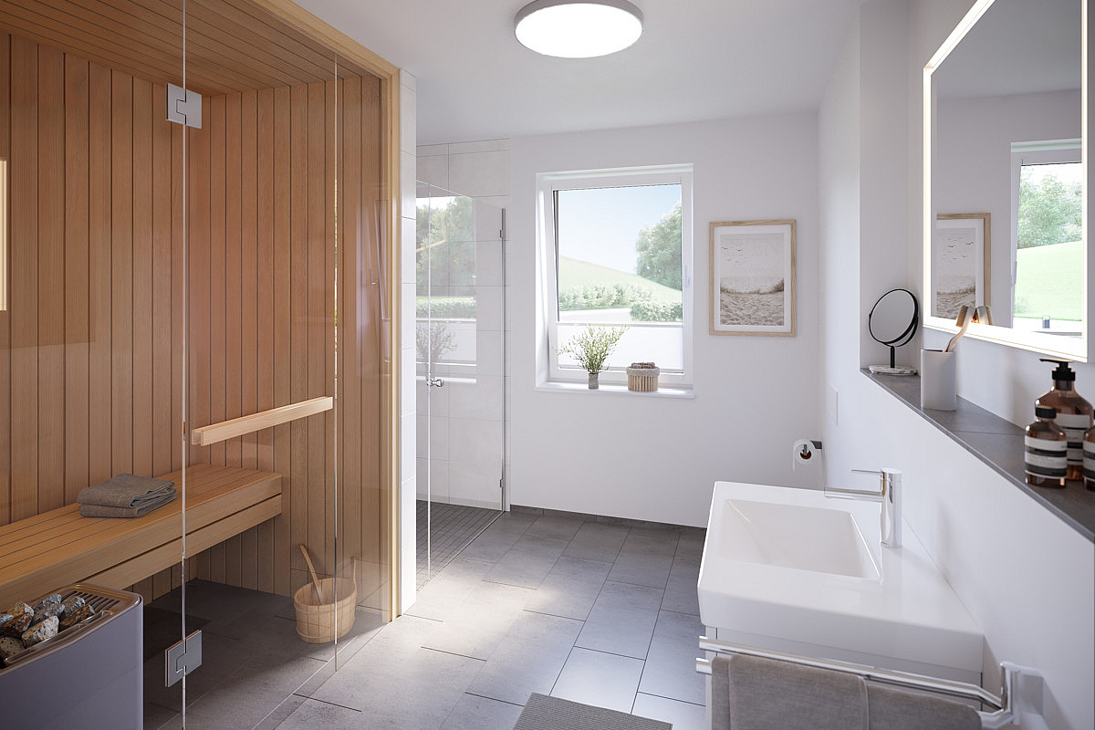 Wohnung Kauf 26553 Dornum Badezimmer mit Sauna