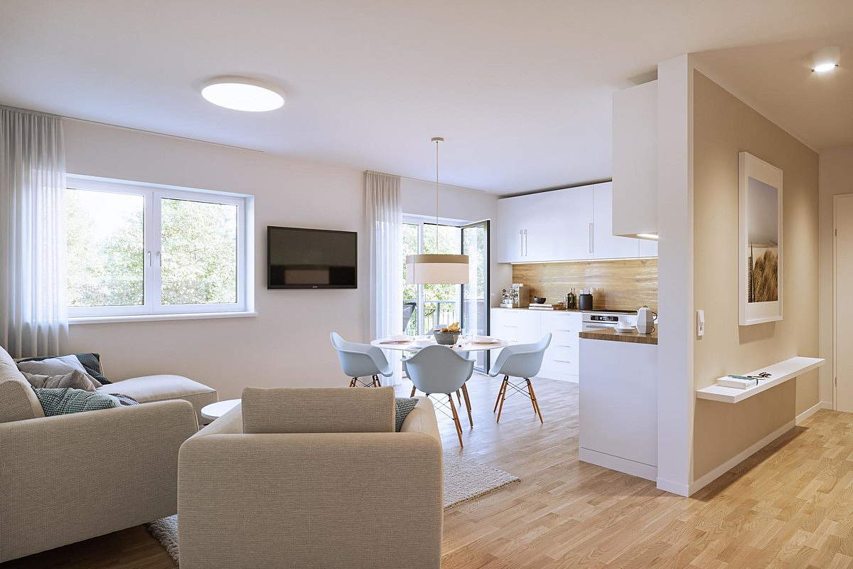 Wohnung Kauf 26969 Butjadingen / Tossens Innenvisualisierung Wohnbereich