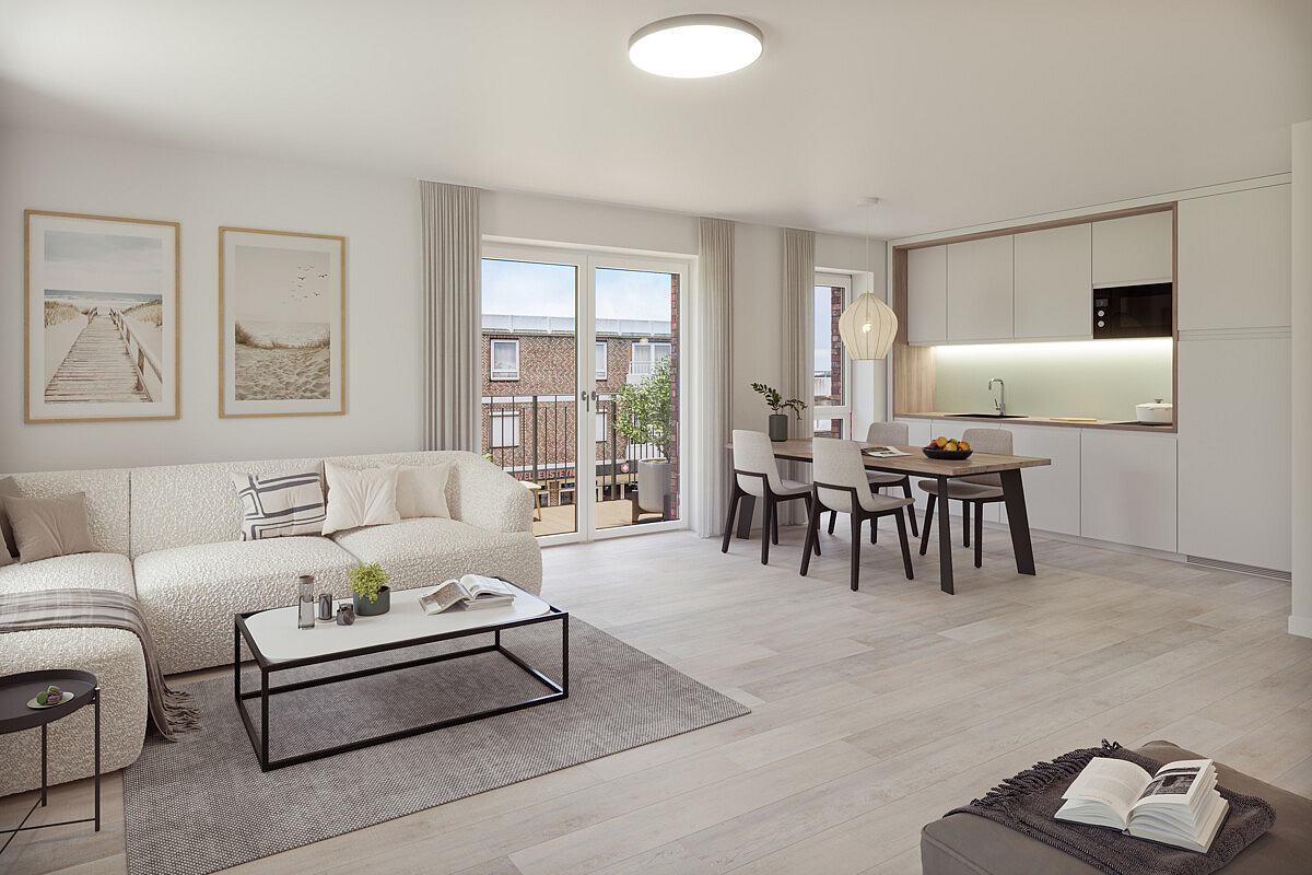 Wohnung Kauf 23743 Grömitz Wohn und Essbereich in Wohnung 6