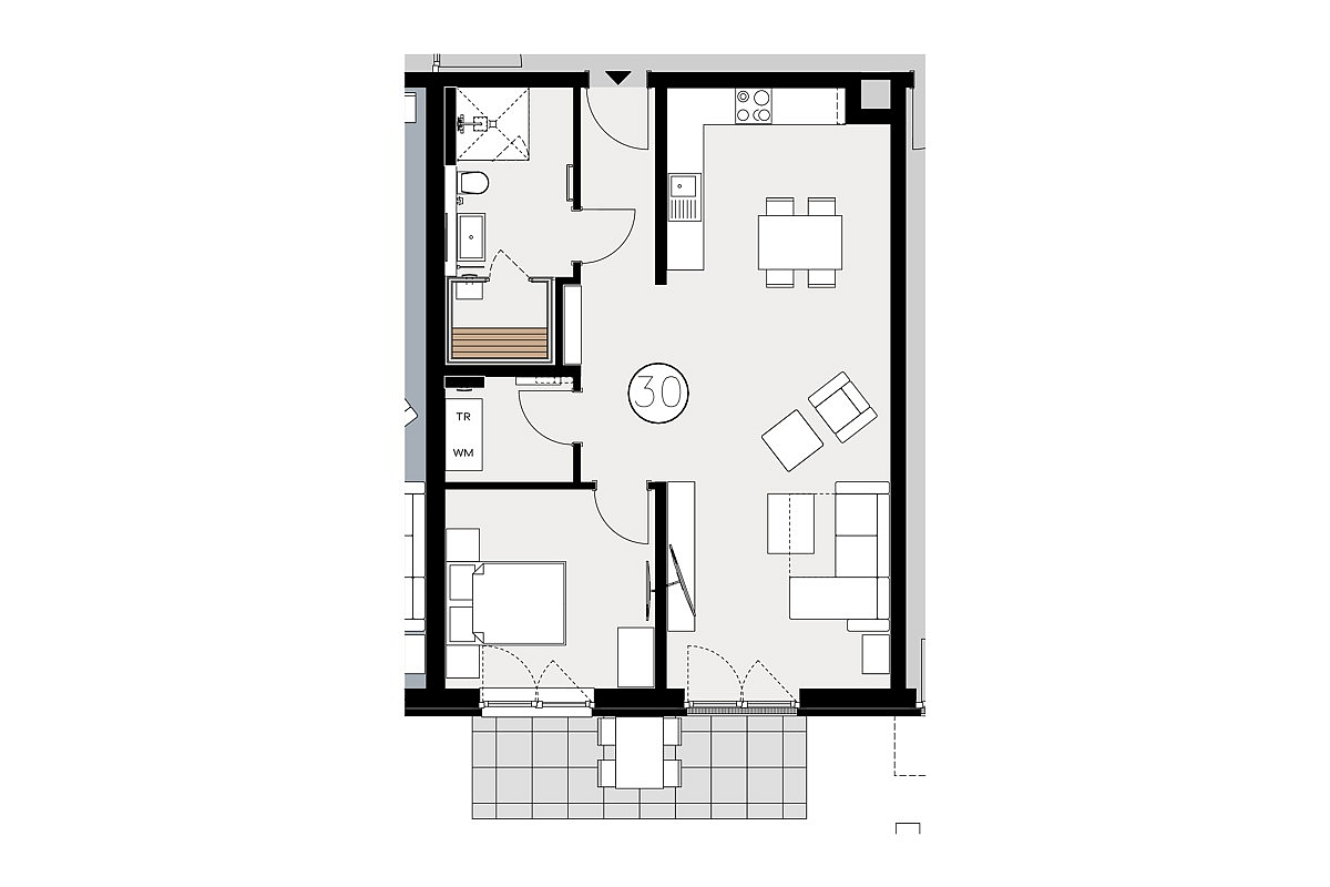 Wohnung Kauf 26969 Butjadingen / Tossens 16.30 WE 30 - Haus 2 - Erdgeschoss