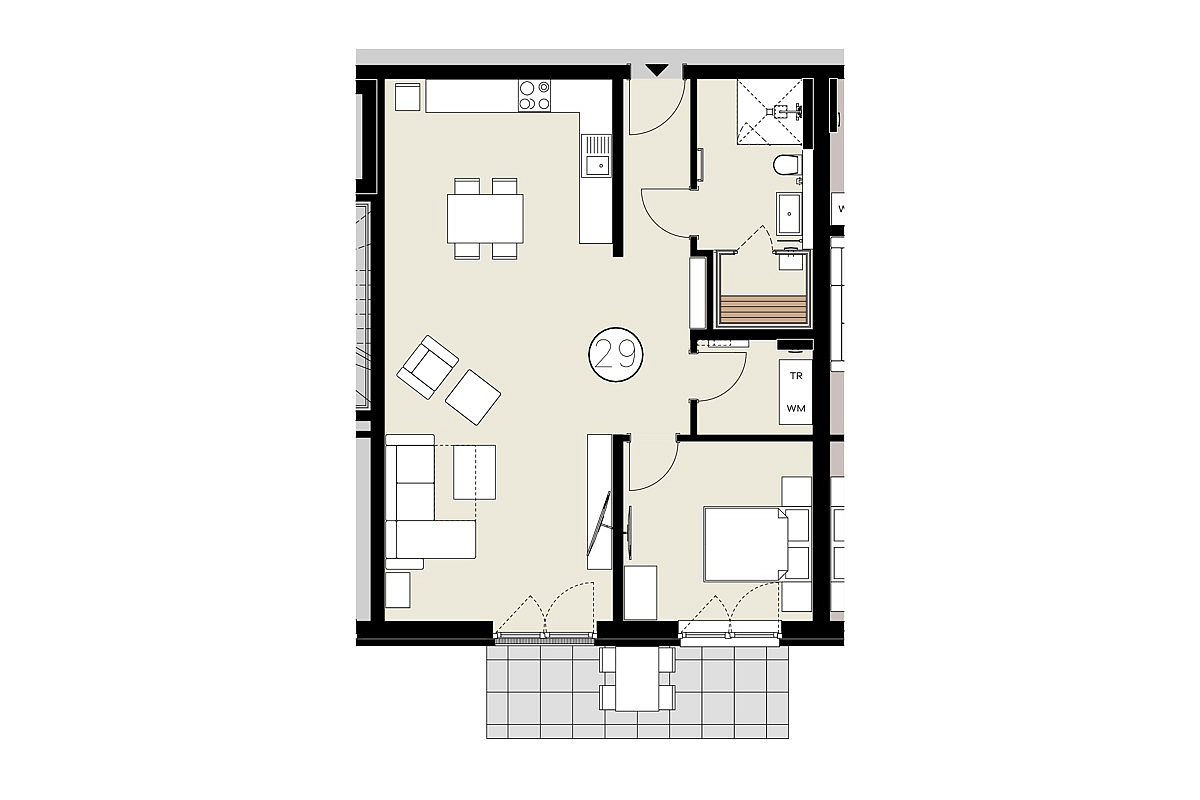 Wohnung Kauf 26969 Butjadingen / Tossens 16.29 WE 29 - Haus 2 - Erdgeschoss