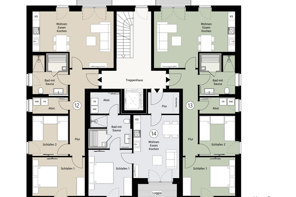 Wohnung Kauf 26553 Dornum Obergeschoss Haus 2