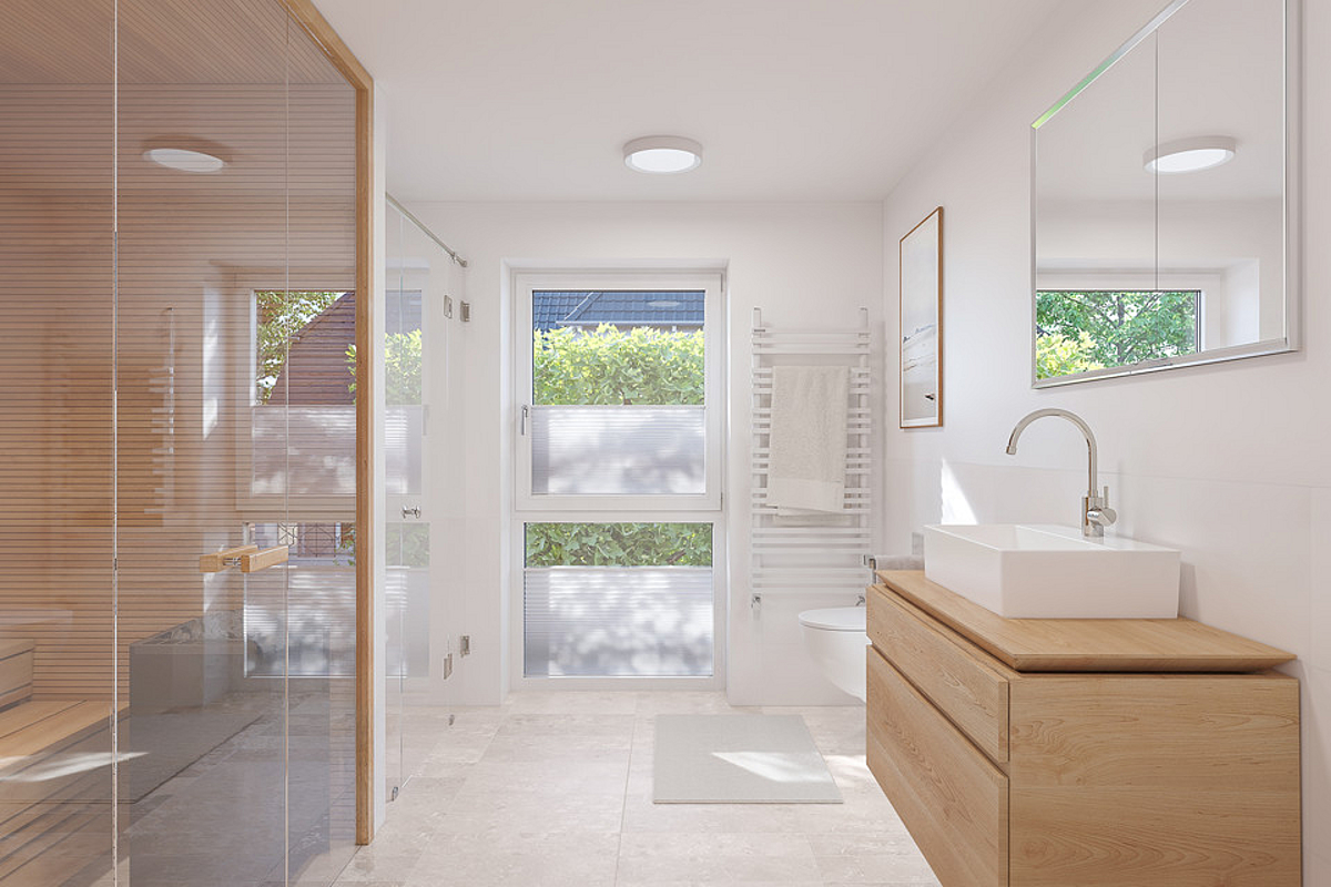 Wohnung Kauf 23743 Grömitz Badezimmer mit eigener Sauna