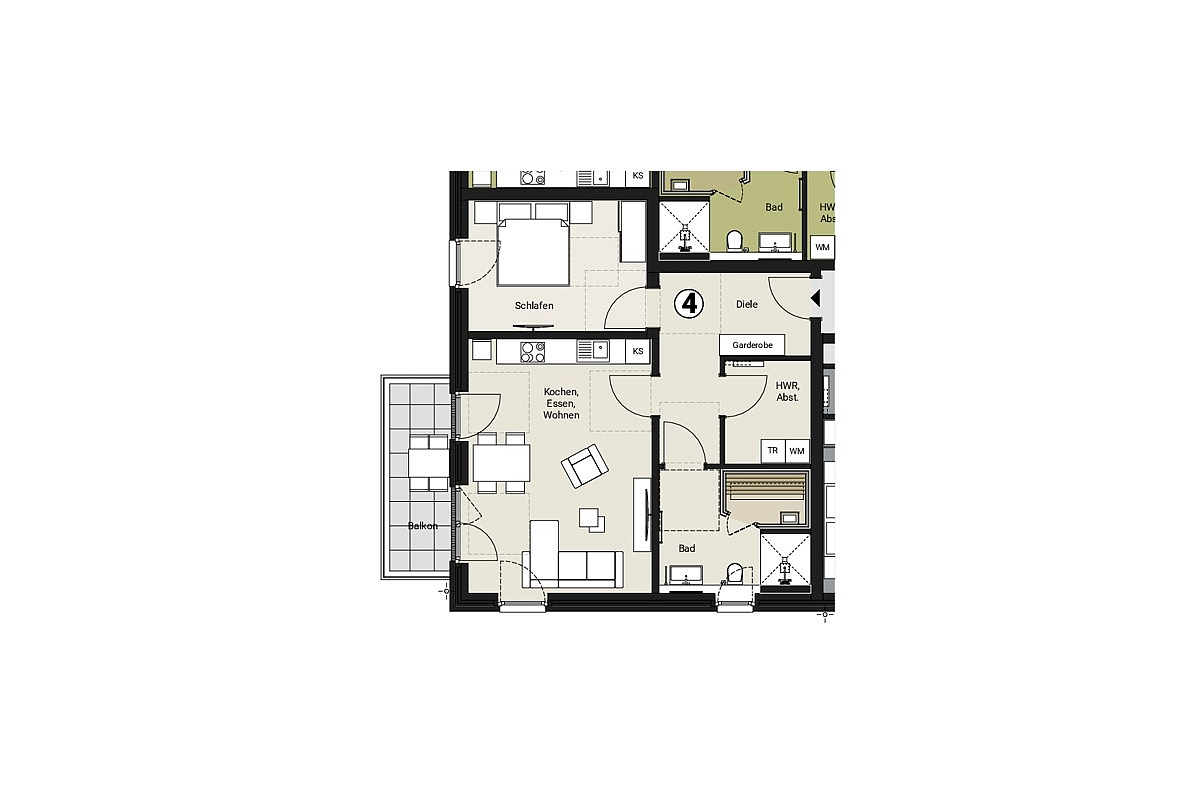 Wohnung Kauf 26969 Butjadingen / Tossens MPH - WE 4 - Obergeschoss