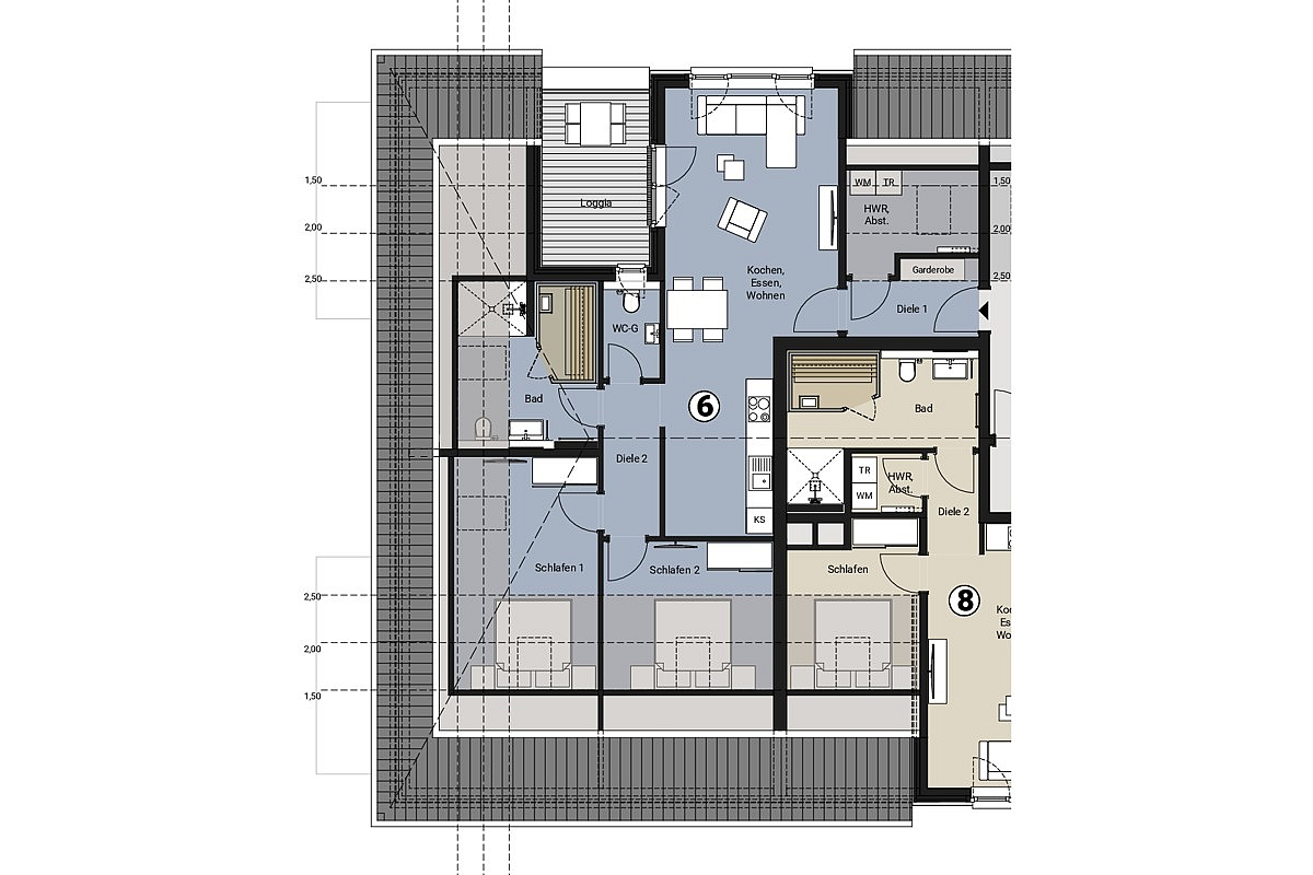 Wohnung Kauf 26969 Butjadingen / Tossens MPH - WE 6 - Dachgeschoss