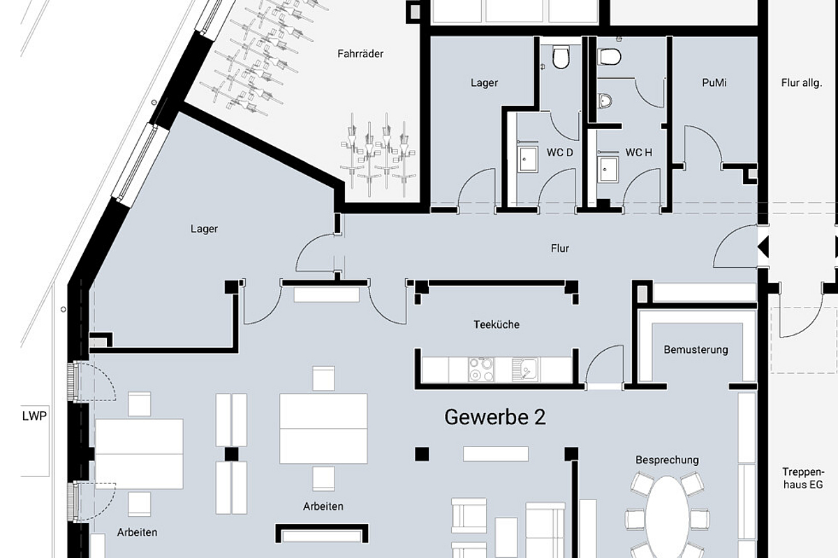 Büro / Praxis Kauf 23743 Grömitz Grundriss Gewerbe 2 KüstenNah GRÖMITZ