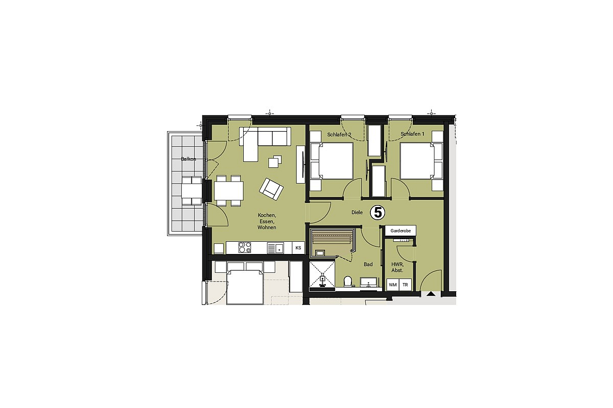 Wohnung Kauf 26969 Butjadingen / Tossens MPH - WE 5 - Obergeschoss