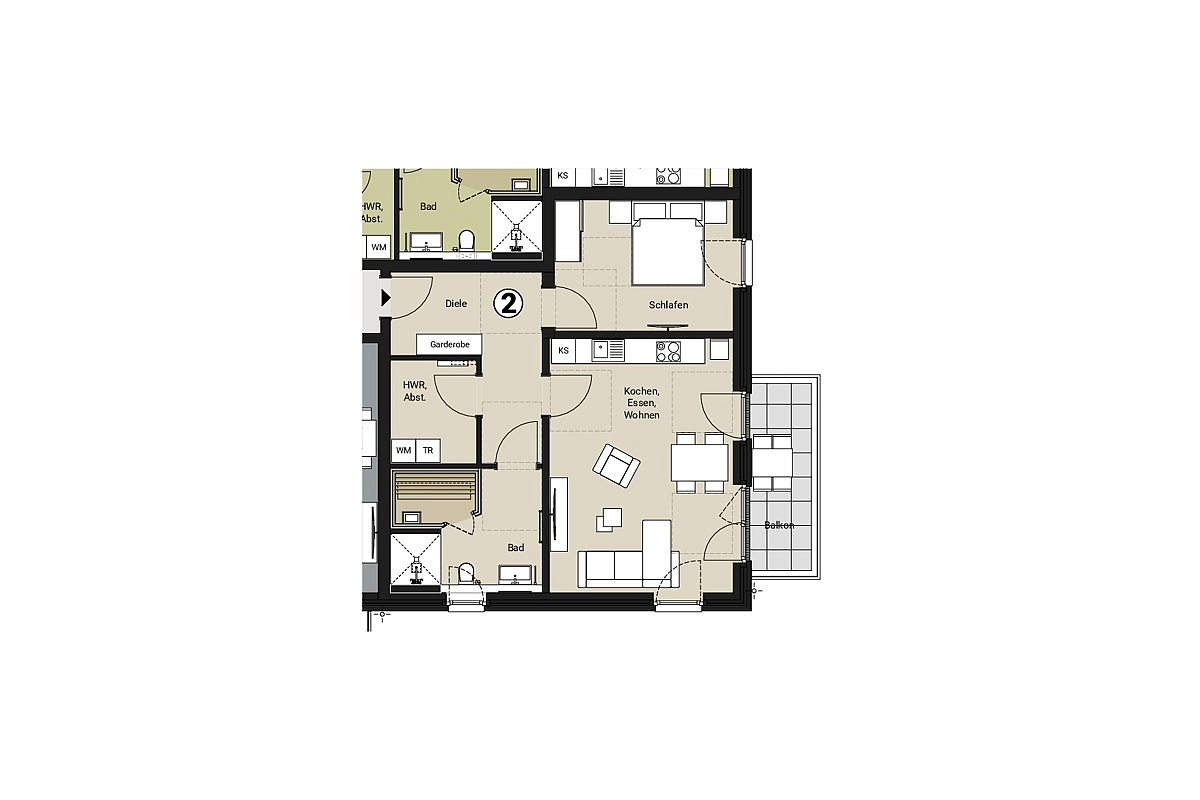 Wohnung Kauf 26969 Butjadingen / Tossens MPH - WE 2 - Obergeschoss