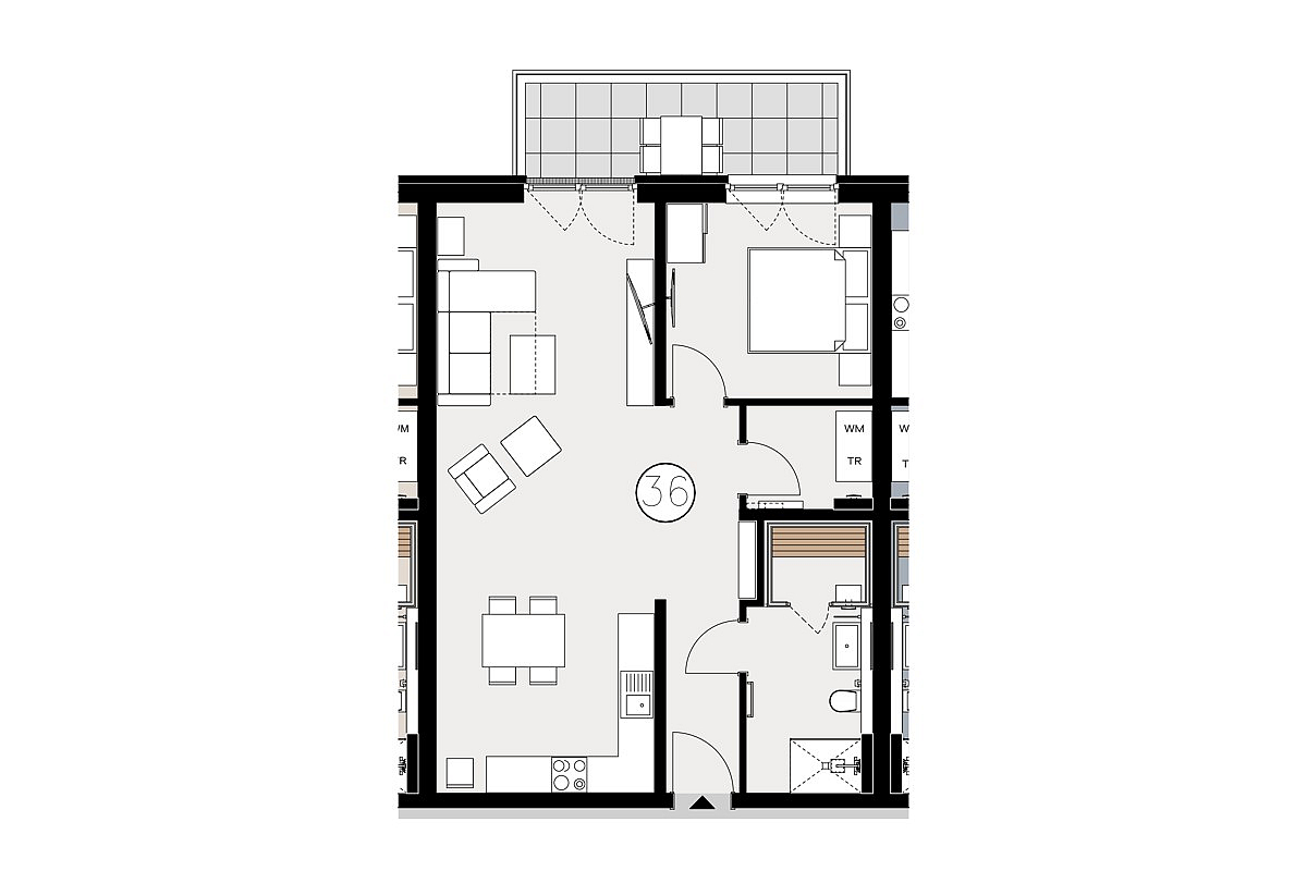 Wohnung Kauf 26969 Butjadingen / Tossens 16.36 WE 36 - Haus 2 - Obergeschoss