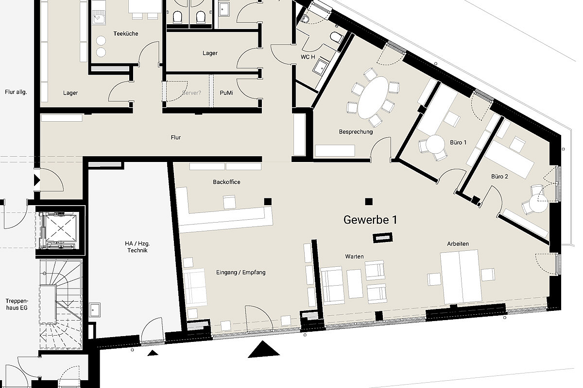 Büro / Praxis Kauf 23743 Grömitz Grundriss Gewerbe 1 KüstenNah GRÖMITZ