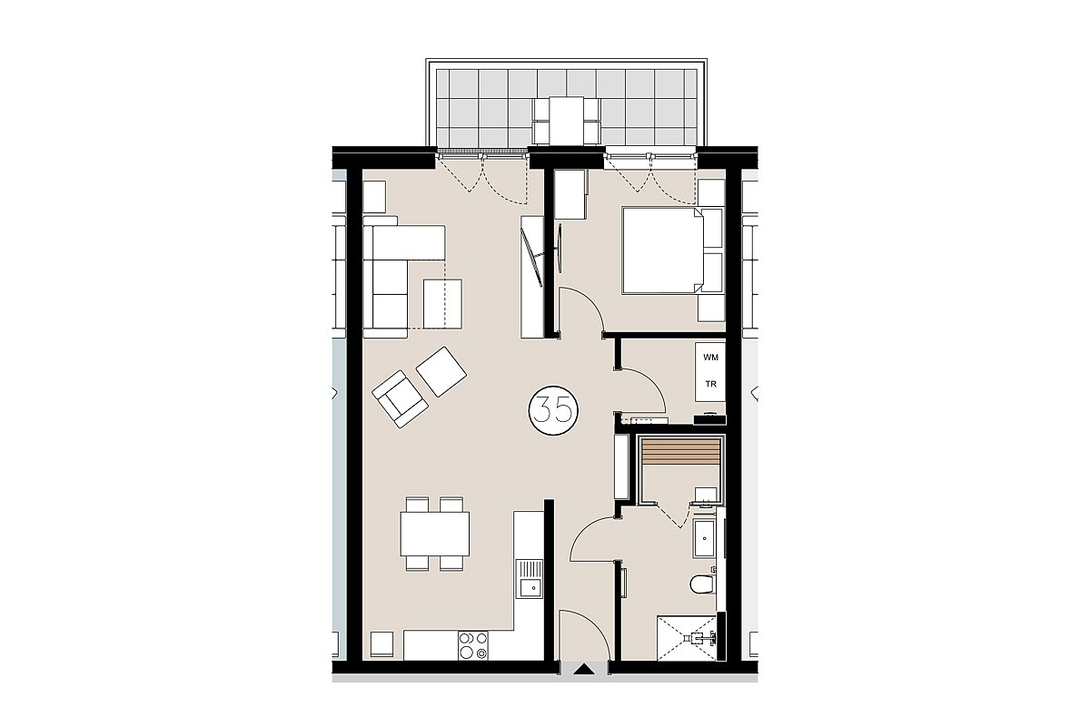 Wohnung Kauf 26969 Butjadingen / Tossens 16.35 WE 35 - Haus 2 - Obergeschoss
