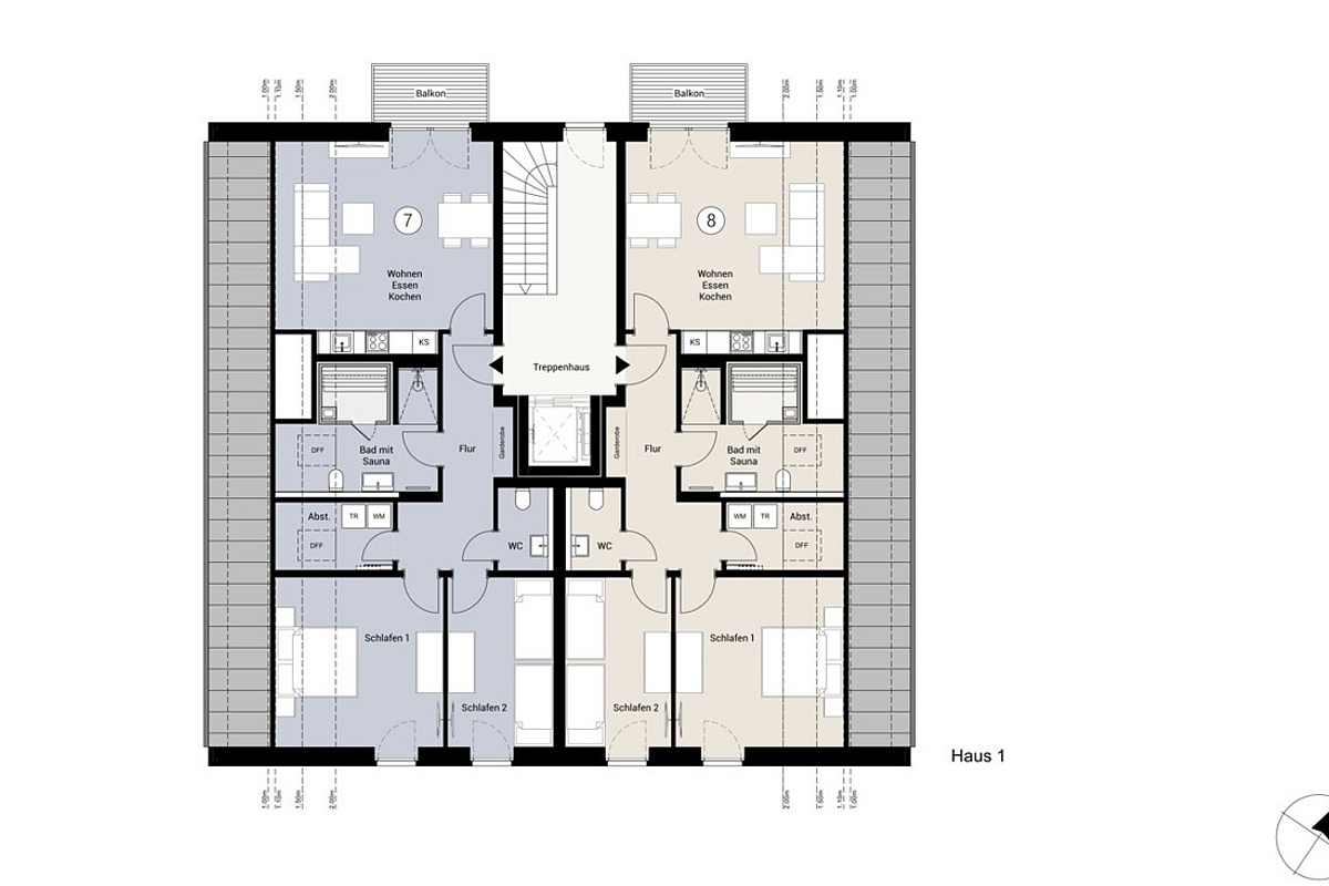 Wohnung Kauf 26553 Dornum Dachgeschoss Haus 1