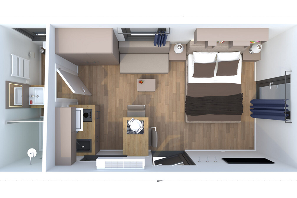 Haus Kauf 18442 Groß Kordshagen Einrichtungsbeispiel Tiny House