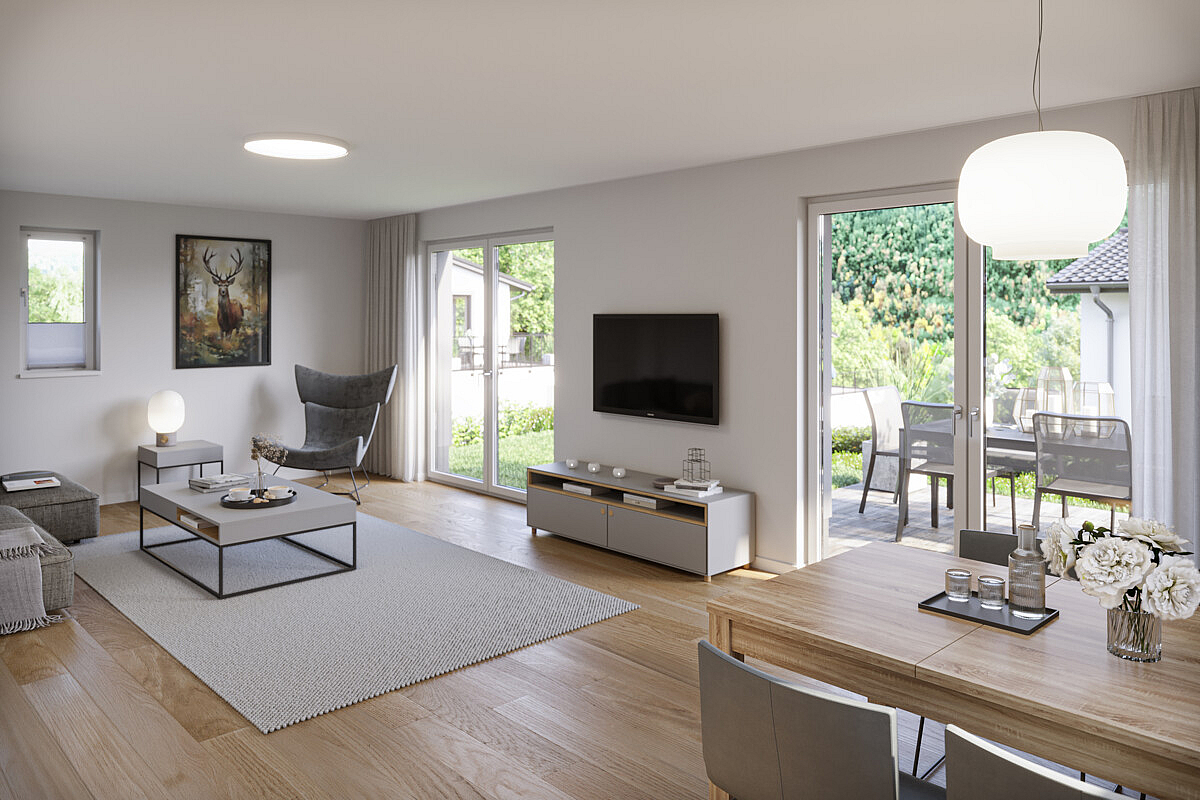 Haus Kauf 34549 Hemfurth am Edersee Wohnzimmer mit Einrichtung
