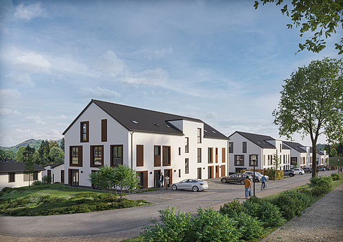 Wohnung Kauf 34549 Hemfurth am EderseeAußenansicht Mehrparteienhaus Straße