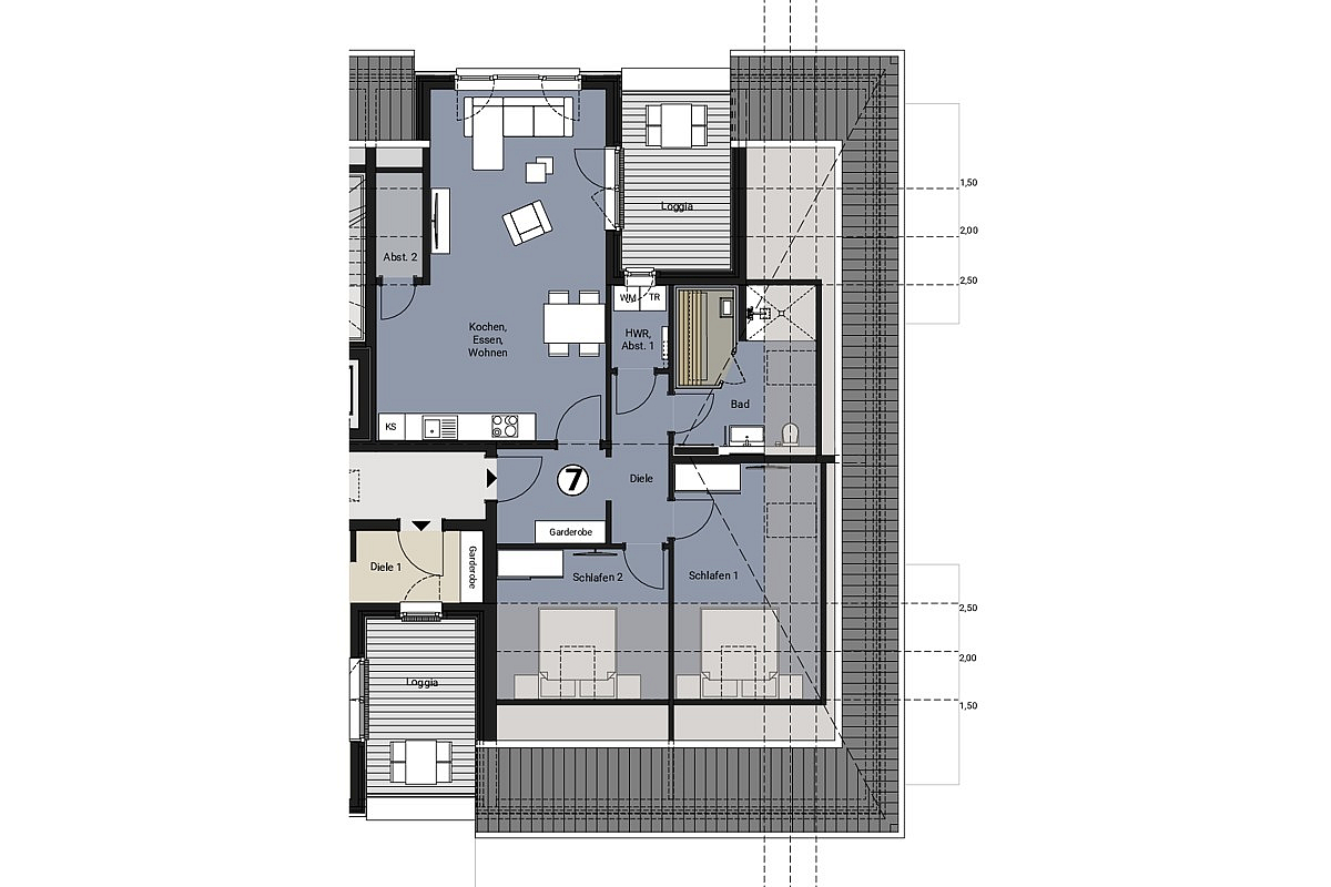 Wohnung Kauf 26969 Butjadingen / Tossens MPH - WE 7 - Dachgeschoss