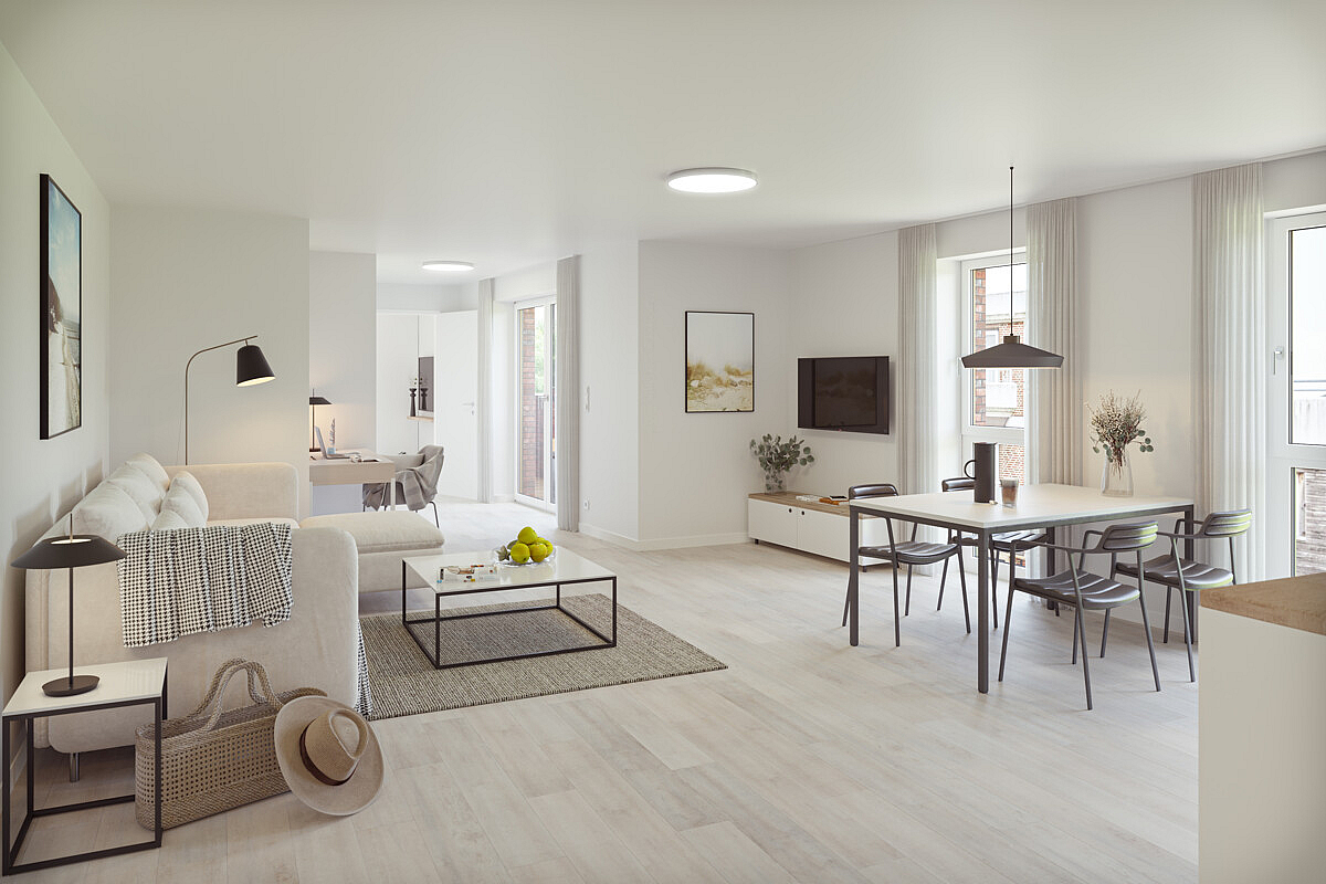 Wohnung Kauf 23743 Grömitz Wohn-Essbereich in Wohnung 12