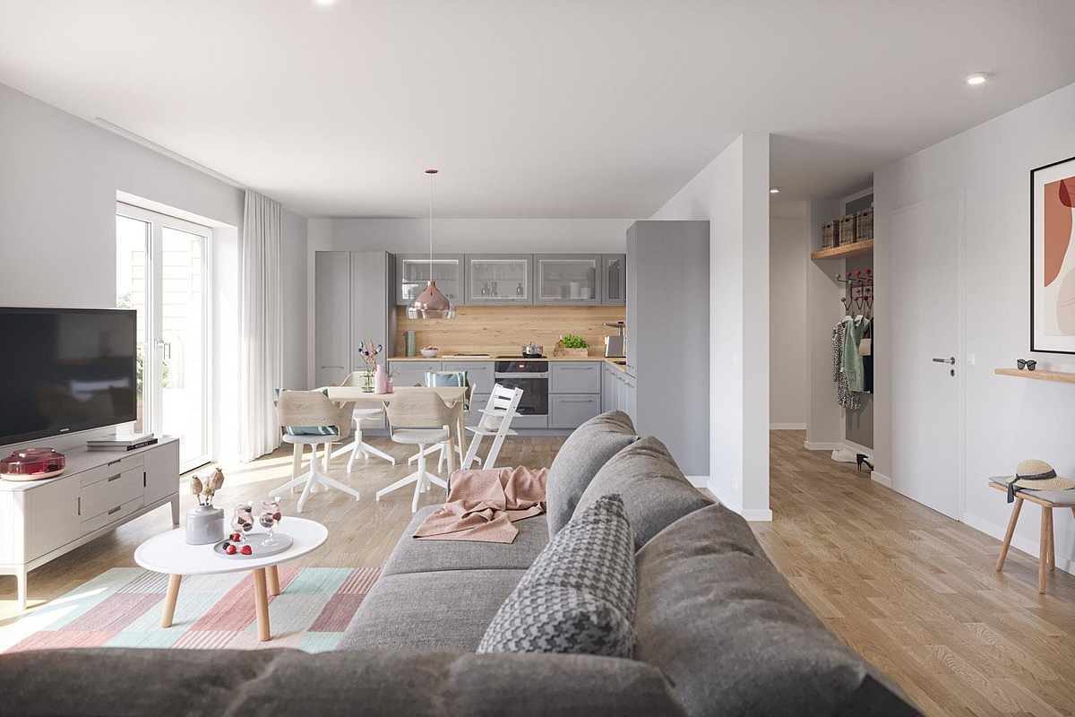 Wohnung Kauf 26969 Butjadingen / Tossens Innnevisualisierung Küste33 Wohnbereich